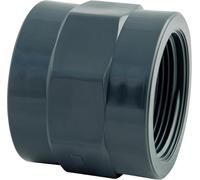 BOUTTE - Manchon PVC double femelle égal (Filetage FF.20x27)