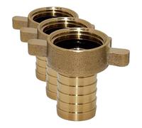 Boutté - Nez de robinet femelle 20x27 pour tuyau Ø15 - Avec joint imperdable Or (Lot de 3)