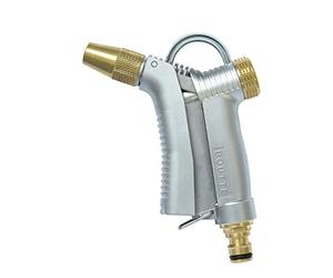 Boutté PMLR d'arrosage 100% métal Pistolet multijet avec raccord rapide, Argent