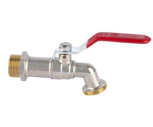 Boutté R15 - Robinet de jardin laiton 1/4 tour 15x21 - Nez 20x27 - Corps laiton massif - Usage extérieur