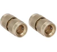 Boutté RADF - Raccord automatique laiton double femelle - Raccord rapide d’arrosage - Haute résistance et compatibilité universelle (Lot de 2)