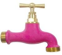 Boutté - Robinet laiton rose - Entrée 15x21 (1/2") Nez 20x27 - Raccord standard arrosage - Finition décorative
