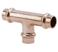 BOUTTÉ - Té égal à sertir pour tube cuivre, laiton haute qualité, raccord plomberie et chauffage, installation rapide et étanchéité garantie (Ø14)