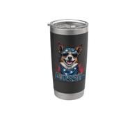 Bouvier australien vintage 4 juillet Merica Gobelet isotherme en acier inoxydable double paroi