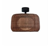 Bover Fora PF Outdoor Fassadenleuchte, structure marron graphite, abat-jour marron