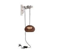 Bover Garota Hang Outdoor Außenleuchte, structure marron graphite, abat-jour marron