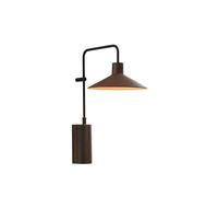 Bover Platet A/01 Outdoor Fassadenleuchte, abat-jour brun