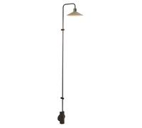 Bover Platet A/06 Wandleuchte, abat-jour gris olive, bord de fuite dimmable