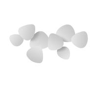 BOVER lampe murale TRIA SET 8 (Blanc satiné - Aluminium)