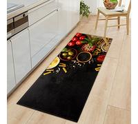 BOVZOX Tapis de Cuisine Antidérapant Assaisonnement coloré Tapis pour Devant Evier Absorbant, Doux Tapis du Sol pour Salon Chambre Passage Lavable en Machine 40 x 100cm