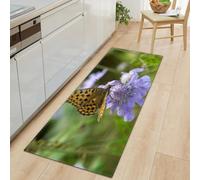 BOVZOX Tapis de Cuisine Antidérapant Papillon Tapis de Couloir, Paillasson Intérieur Tapis, Tapis de Passage, Imperméable, Antidérapant 40 x 100cm