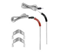 Bowarepro Lot de 2 sondes de rechange pour barbecue compatibles avec Weber Igrill 2 Igrill Mini Igrill 3 thermomètres pour barbecue à viande Plage de température de -50 °C à 380 °C (noir + rouge)