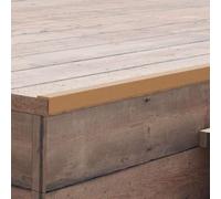 BOWEKAM Lot de 5 équerres de terrasse WPC 170 cm Couleur teck