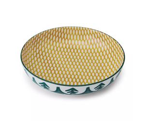 Bowl Assiette creuse en Grès D21 MIKASA feuille verte Kitchencraft