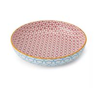 Bowl Assiette creuse en Grès D21 MIKASA géométrie bleue Kitchencraft
