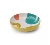 Bowl Assiette creuse en Grès D21 MIKASA jaune abstrait Kitchencraft