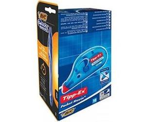 Box 10 correcteurs Tipp-Ex Pocket Mouse + Stylo encre gel bleu - Bic G