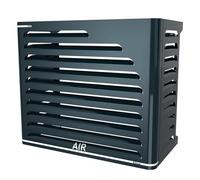 Box Air Klima Cover Clima Curve S Anthracite - Cache Climatiseur Extérieur « Premium » en Aluminium Composite Design Arrondi, Supports INOX Réglables, Protection Unité Extérieure