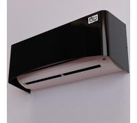 Box Air Klima Split Cover - Cache le split et respecte le design de votre maison (Noir, L)