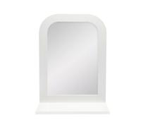 Box and beyond - Miroir - 38 x 12,5 x 54 cm - Bois Blanc - Mural - Salle de Bain, Chambre - Style Moderne