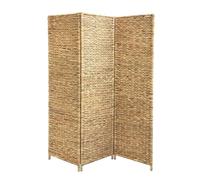 Box and beyond - Paravent d’intérieur - 117 x 160 cm - Jacinthe d’Eau Naturelle - 3 Panneaux - Tressage Serré - Séparateur de Pièce - Chambre, Salon, Bureau - Style Bohème