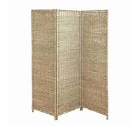Box and beyond - Paravent d’intérieur - 117 x 160 cm - Jonc de mer Naturel - 3 Panneaux - Tressage Serré - Séparateur de Pièce - Chambre, Salon, Bureau - Style Bohème