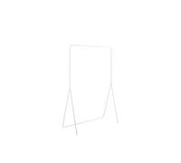 Box and beyond - Portant à Vêtements - 100 x 45 x 150 cm - Métal Blanc - Étagère - Portant, Porte-Manteaux - Vêtements, Chaussures - Entrée, Chambre, Buanderie, Dressing - Style Minimaliste
