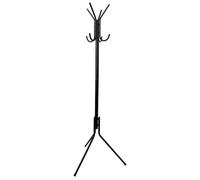Generique Porte-manteaux Ara sur pieds 8 crochets métal noir 62 x 62 x 178 cm