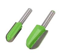 Box Bit 8in Shank Dish Carving Router Bit, Bowl Tray Pattern Template for Woodworkers, Tungsten Steel Alloy, Bright Green, 2 Pack