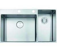 Franke Box Center - Évier BWX 220/620-54-27/2, 86x51 cm, inox 127.0538.259