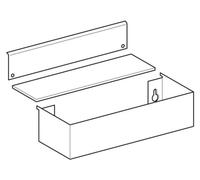 Box de poussière Geberit Acanto pour armoire latérale et armoire de toilette, L=60cm, 243.875.00.1