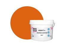 BOX DECO COULEURS Peinture murale acrylique aspect mat Aqua Déco - 10L, Orange Canyon