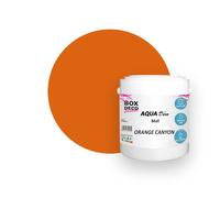 BOX DECO COULEURS Peinture murale acrylique aspect mat Aqua Déco - 2,5L, Orange Canyon