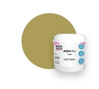 BOX DECO COULEURS Peinture murale acrylique aspect satin Aqua Déco - 2,5 L, Vert Olive