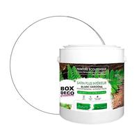 BOX DECO COULEURS Peinture murale blanc gardéna naturel écologique intérieur satin Natura - 2,5L