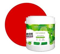 BOX DECO COULEURS Peinture murale naturelle écologique aspect mat intérieur Natura - 2,5L, Orange Madagascar