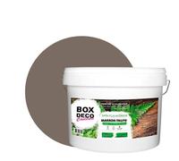BOX DECO COULEURS Peinture murale naturelle écologique aspect satin intérieur Natura - 10L / 130m², Marron Taupe