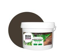 BOX DECO COULEURS Peinture murale naturelle écologique aspect satin intérieur Natura - 10L / 130m², Marron Chocolat