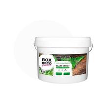 BOX DECO COULEURS Peinture naturelle écologique aspect Satin NATURA - Tassili - Murale intérieur -10 L - 140 m² Blanc Cassé