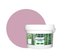 BOX DECO COULEURS Peinture naturelle écologique intérieur extérieur aspect mat Natura - 10L, Rose Dragée