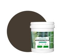 BOX DECO COULEURS Peinture naturelle écologique intérieur extérieur aspect mat Natura - 1L, Marron Chocolat