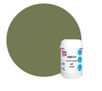 BOX DECO COULEURS Peinture Sol extérieur/intérieur acrylique haute résistance aspect mat Aqua Sol - 1Kg, Vert Kaki