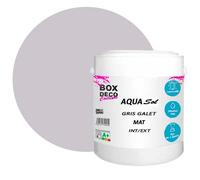 BOX DECO COULEURS Peinture Sol extérieur/intérieur acrylique haute résistance aspect mat Aqua Sol - 5Kg, Gris Galet