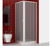 Box doccia Luna 80x120 cm in pvc apertura soffietto centrale
