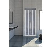 Rollplast BVEN2LONCC28120 Porte de douche accordéon, (Ø) 120 x (H)185 cm, en PVC, 1 volet à ouverture latérale vers un seul côté, blanc
