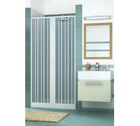 Box doccia mod. Vergine 140xH185cm in pvc a soffietto centrale