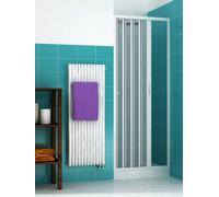 ROLLPLAST PINTO Cabine de douche pliante Liberté, porte réversible simple, cabine gain place en PVC, fabriquée Italie, mobilier salle bain, 130 cm