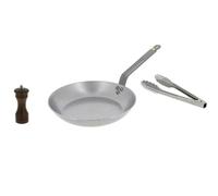 Box poêle 26 cm + moulin poivre + pince - 5610.03 - Box Steaklover - DE BUYER