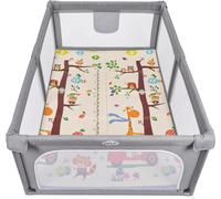 Box Recinto Innovaciones MS Parco Giochi XL + Tappeto da Gioco 180 x 120 cm Giraffa Scooter