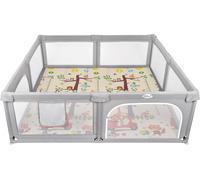 Box Recinto Innovaciones MS Parco Giochi XXL + Tappeto da Gioco 180 x 200 cm Giraffa Scooter